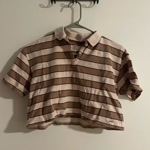 Hollister Cropped Polo Tee